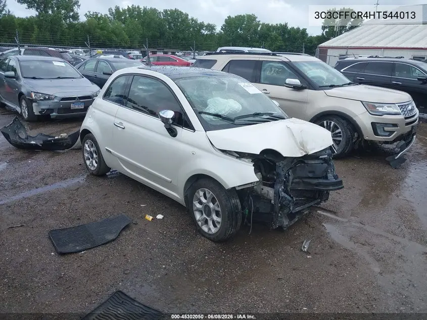 2017 Fiat 500 Lounge VIN: 3C3CFFCR4HT544013 Lot: 45302050