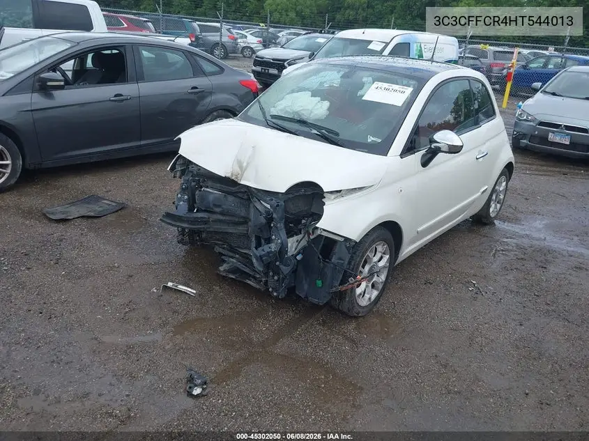 2017 Fiat 500 Lounge VIN: 3C3CFFCR4HT544013 Lot: 45302050