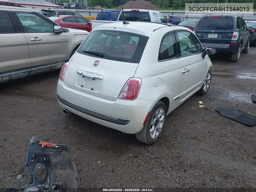 2017 Fiat 500 Lounge VIN: 3C3CFFCR4HT544013 Lot: 45302050