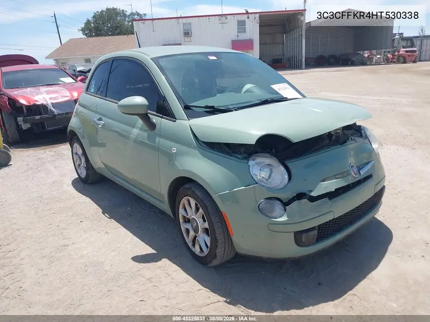 2017 Fiat 500 Pop VIN: 3C3CFFKR4HT530338 Lot: 45325033