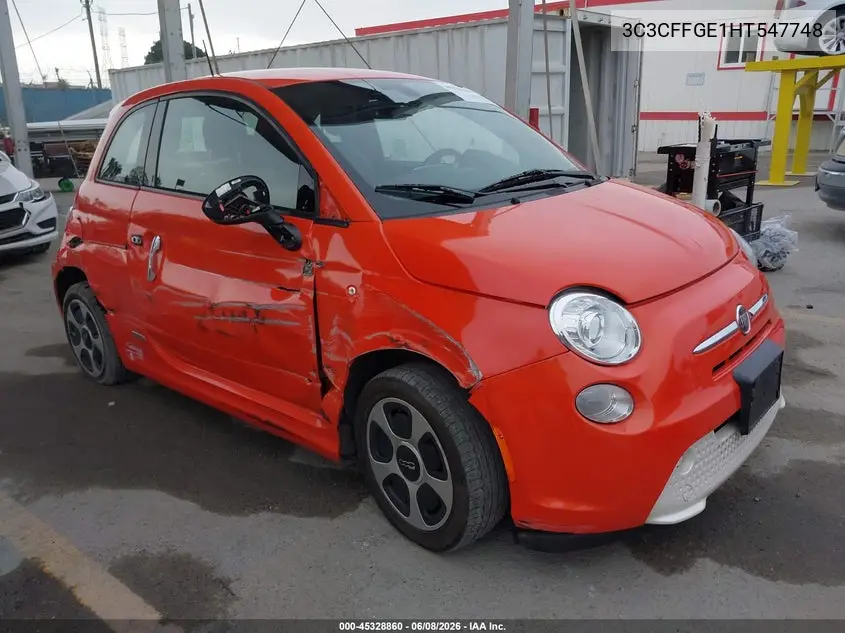 2017 Fiat 500E Battery Electric VIN: 3C3CFFGE1HT547748 Lot: 45328860