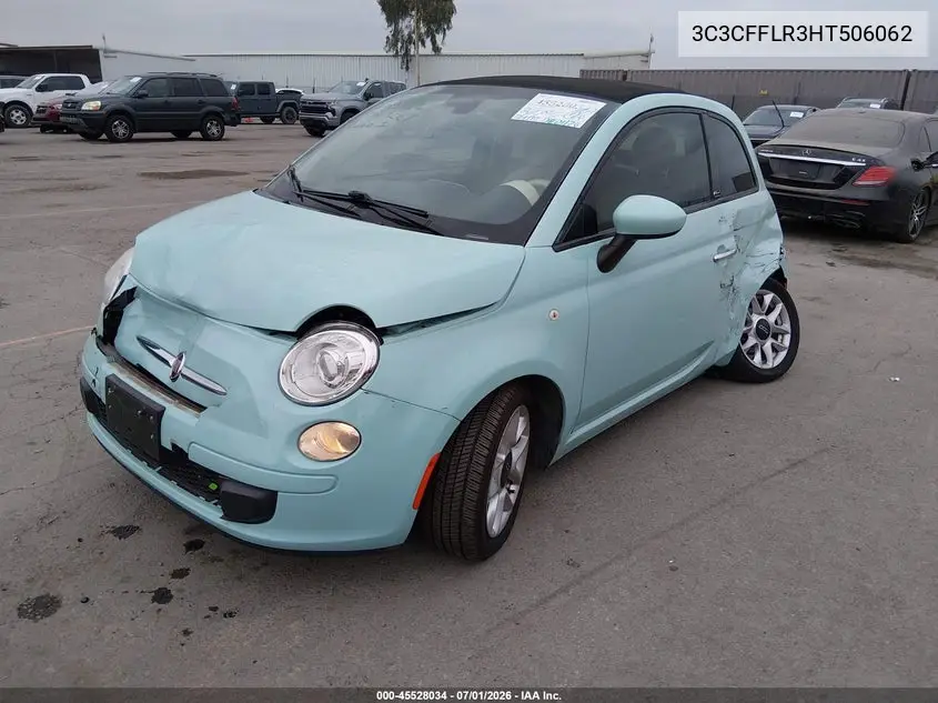 2017 Fiat 500C Pop VIN: 3C3CFFLR3HT506062 Lot: 45528034