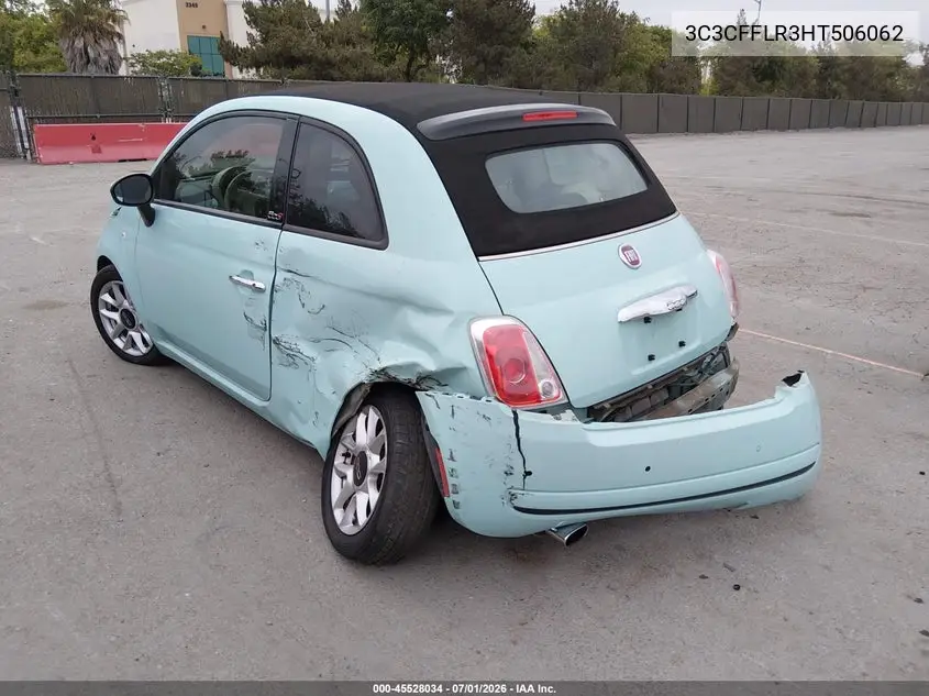 2017 Fiat 500C Pop VIN: 3C3CFFLR3HT506062 Lot: 45528034