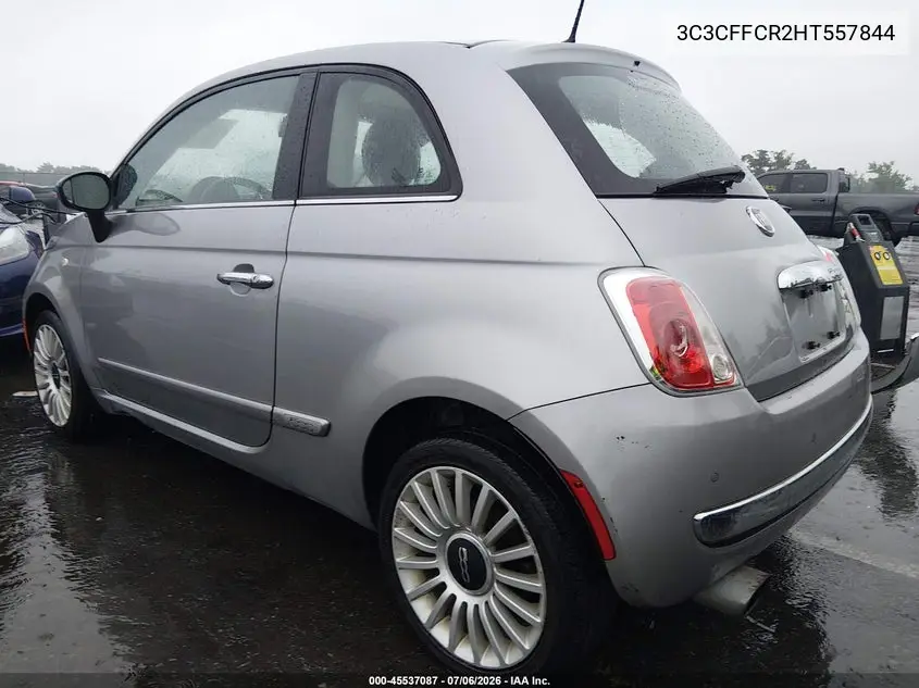 2017 Fiat 500 Lounge VIN: 3C3CFFCR2HT557844 Lot: 45537087