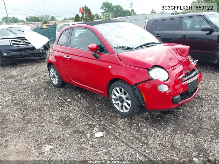 2017 Fiat 500C Pop VIN: 3C3CFFLR3HT659122 Lot: 45599171