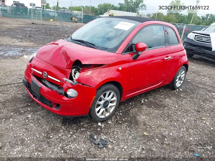 2017 Fiat 500C Pop VIN: 3C3CFFLR3HT659122 Lot: 45599171