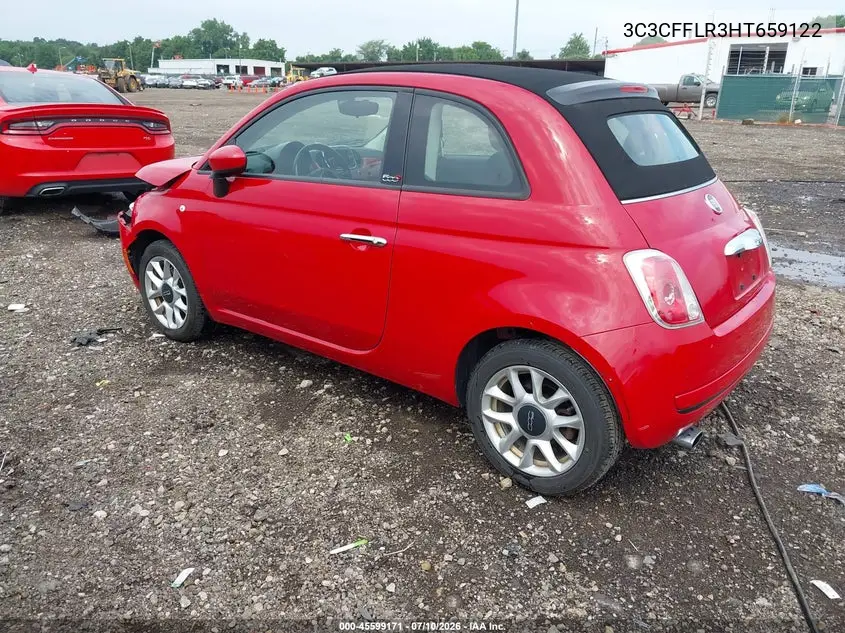 2017 Fiat 500C Pop VIN: 3C3CFFLR3HT659122 Lot: 45599171