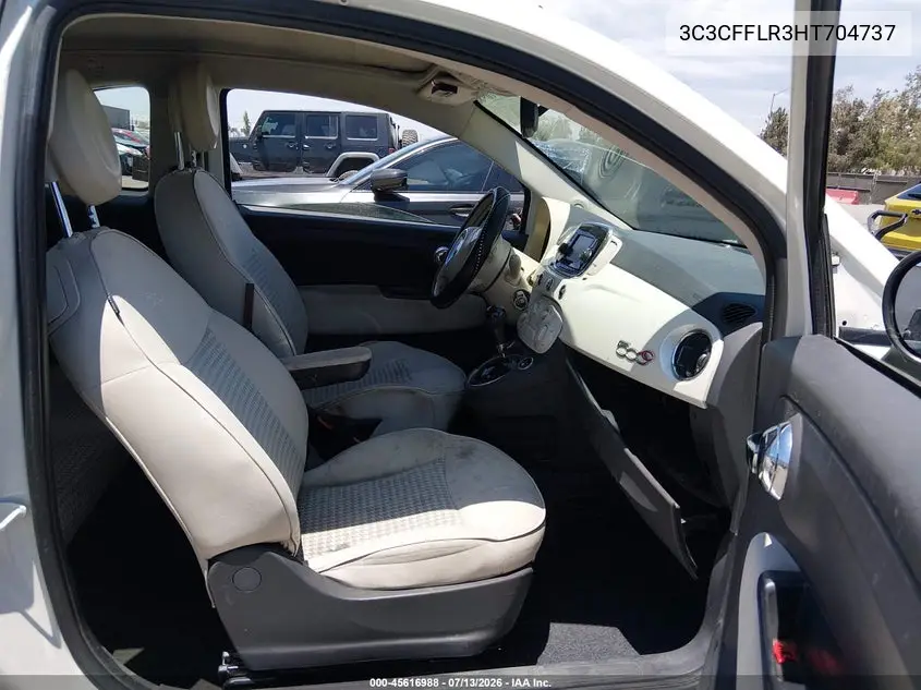 2017 Fiat 500C Pop VIN: 3C3CFFLR3HT704737 Lot: 45616988