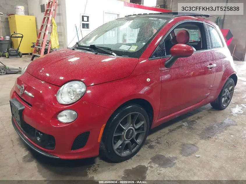 2018 Fiat 500 Pop VIN: 3C3CFFKH3JT525838 Lot: 45465634