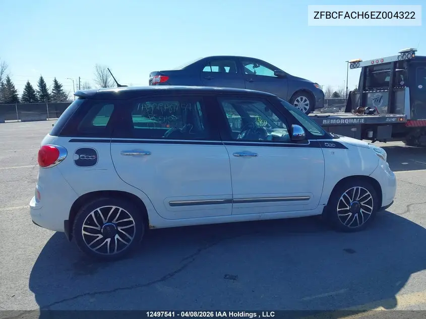 2014 Fiat 500L Lounge VIN: ZFBCFACH6EZ004322 Lot: 12497541