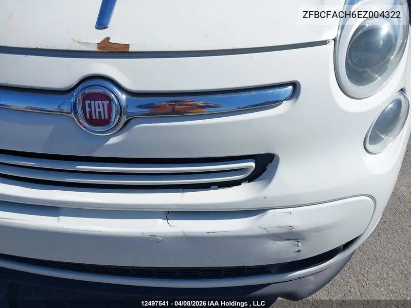 2014 Fiat 500L Lounge VIN: ZFBCFACH6EZ004322 Lot: 12497541