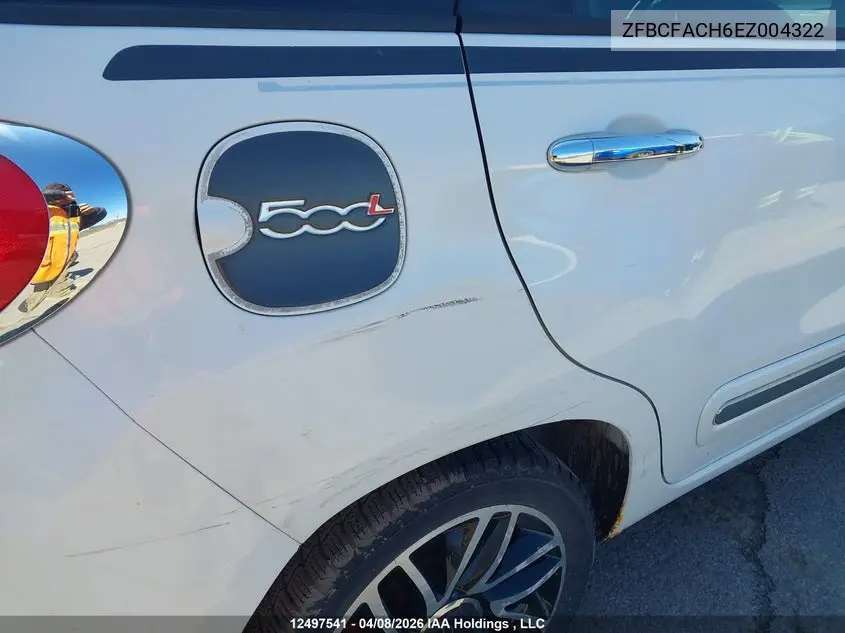 2014 Fiat 500L Lounge VIN: ZFBCFACH6EZ004322 Lot: 12497541