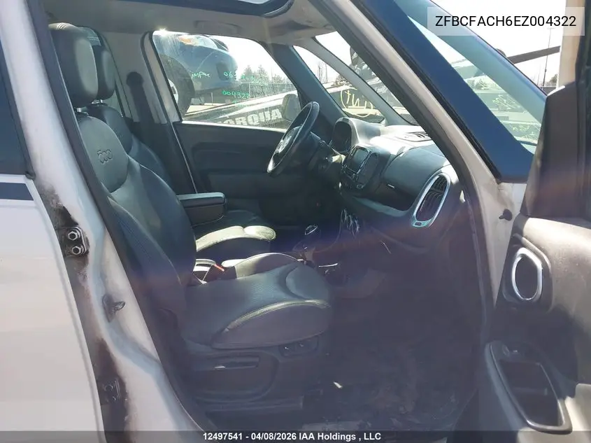 2014 Fiat 500L Lounge VIN: ZFBCFACH6EZ004322 Lot: 12497541