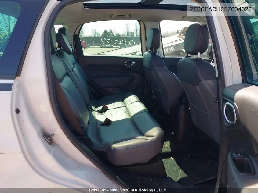 2014 Fiat 500L Lounge VIN: ZFBCFACH6EZ004322 Lot: 12497541