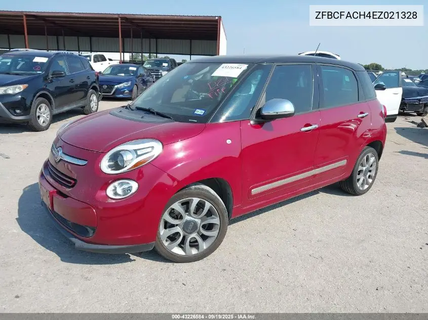 2014 Fiat 500L Lounge VIN: ZFBCFACH4EZ021328 Lot: 43226584