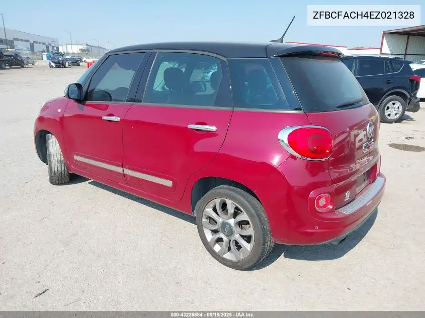 2014 Fiat 500L Lounge VIN: ZFBCFACH4EZ021328 Lot: 43226584