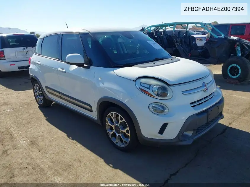 2014 Fiat 500L Trekking VIN: ZFBCFADH4EZ007394 Lot: 43985847