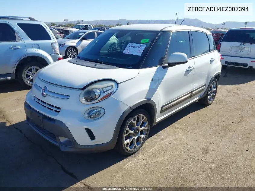 2014 Fiat 500L Trekking VIN: ZFBCFADH4EZ007394 Lot: 43985847