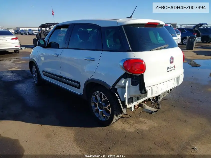 2014 Fiat 500L Trekking VIN: ZFBCFADH4EZ007394 Lot: 43985847