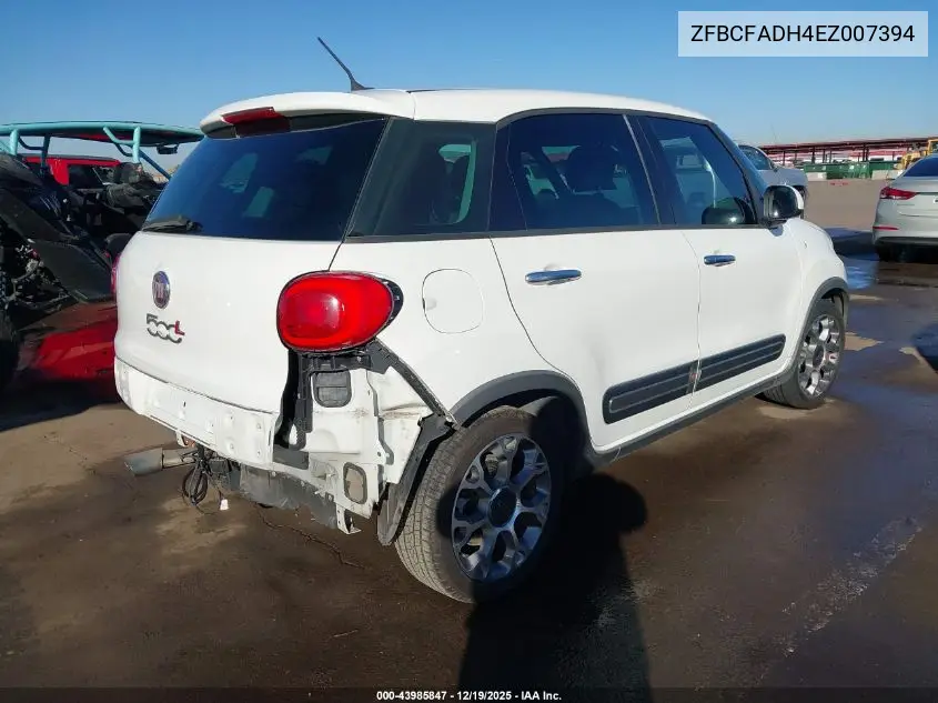 2014 Fiat 500L Trekking VIN: ZFBCFADH4EZ007394 Lot: 43985847