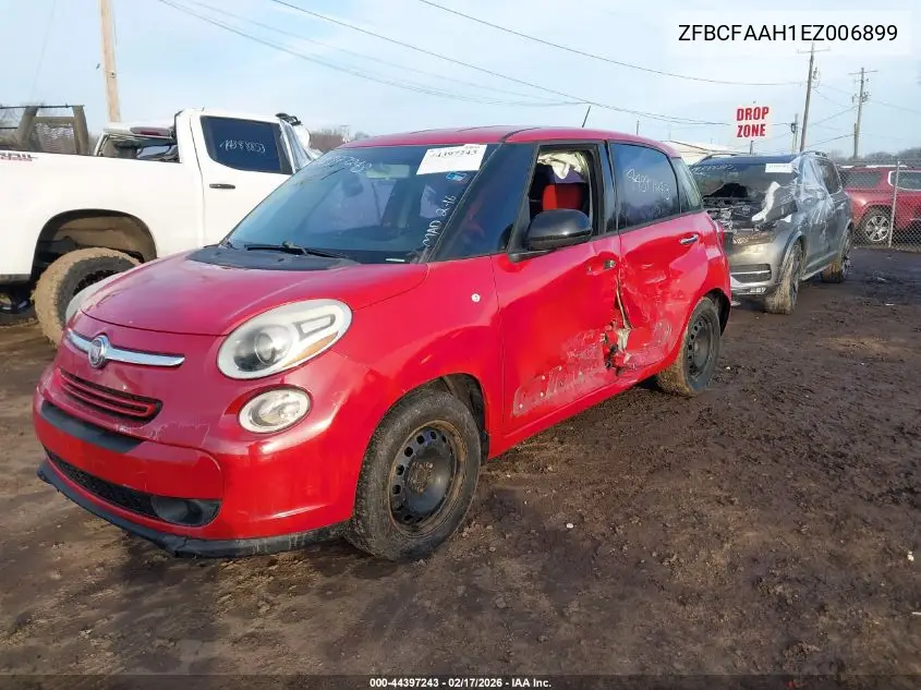 2014 Fiat 500L Pop VIN: ZFBCFAAH1EZ006899 Lot: 44397243
