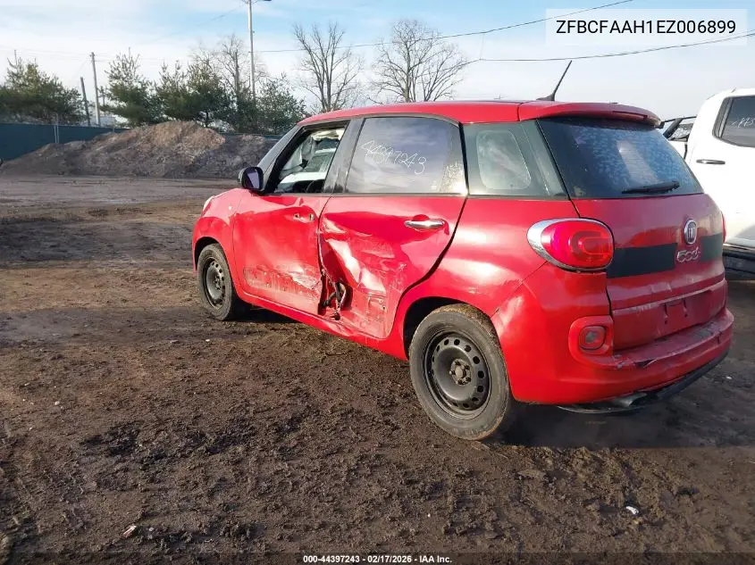 2014 Fiat 500L Pop VIN: ZFBCFAAH1EZ006899 Lot: 44397243