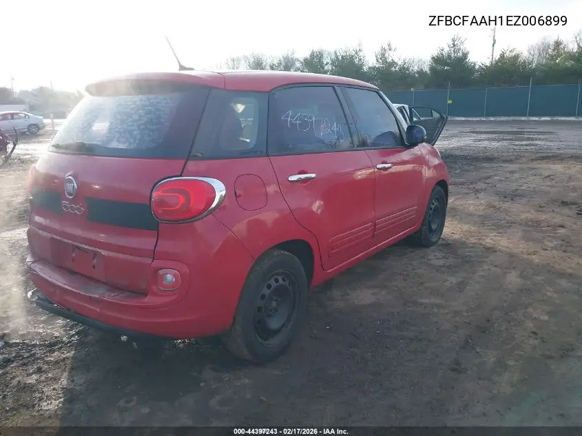 2014 Fiat 500L Pop VIN: ZFBCFAAH1EZ006899 Lot: 44397243