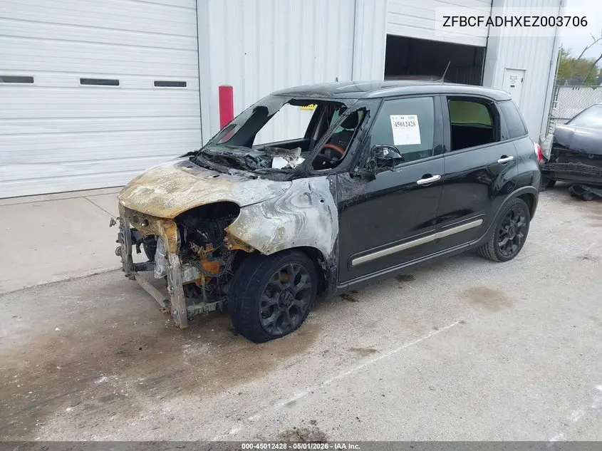 2014 Fiat 500L Trekking VIN: ZFBCFADHXEZ003706 Lot: 45012428