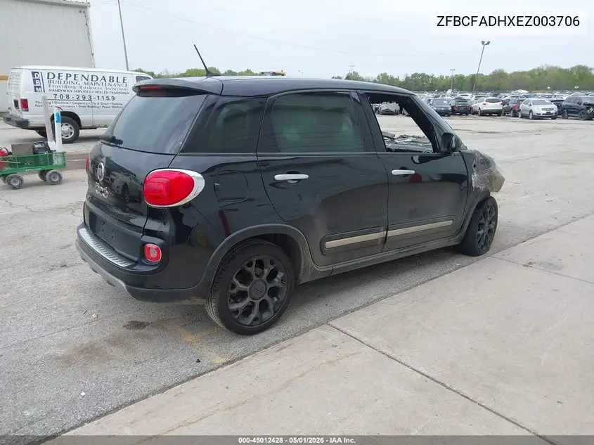 2014 Fiat 500L Trekking VIN: ZFBCFADHXEZ003706 Lot: 45012428