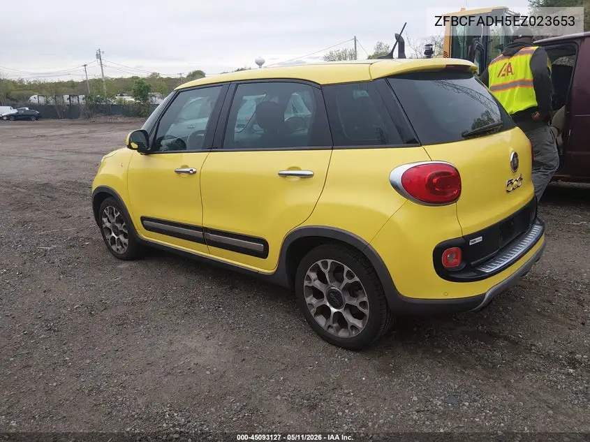 2014 Fiat 500L Trekking VIN: ZFBCFADH5EZ023653 Lot: 45093127