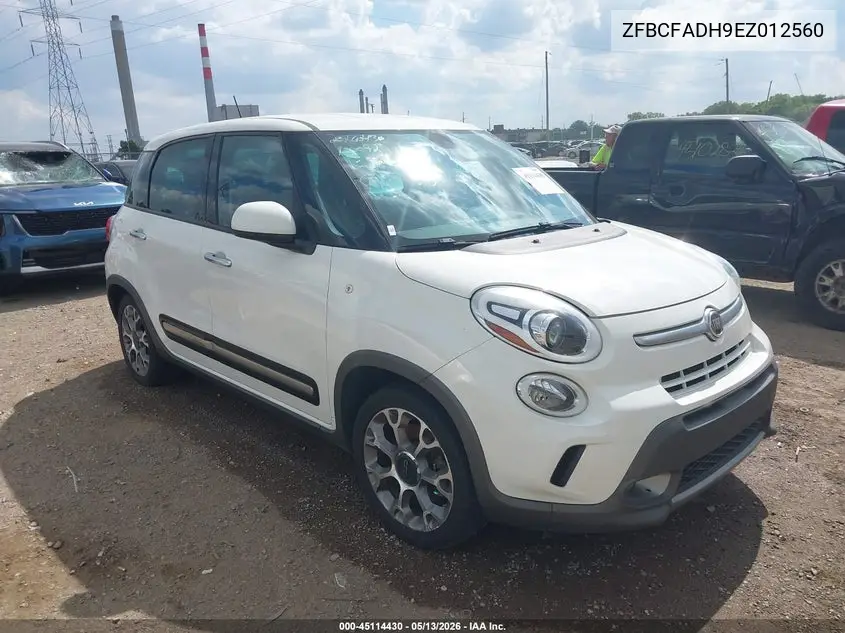 2014 Fiat 500L Trekking VIN: ZFBCFADH9EZ012560 Lot: 45114430