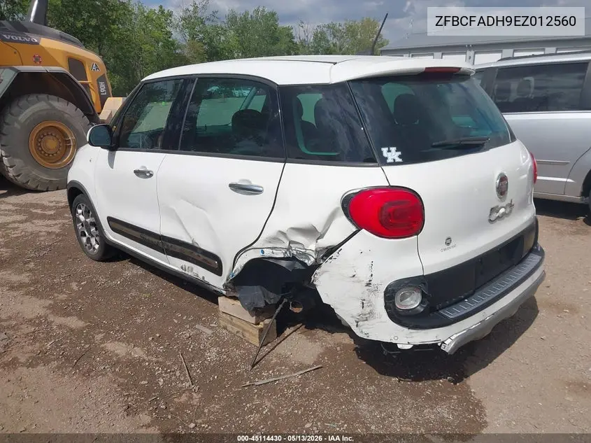 2014 Fiat 500L Trekking VIN: ZFBCFADH9EZ012560 Lot: 45114430