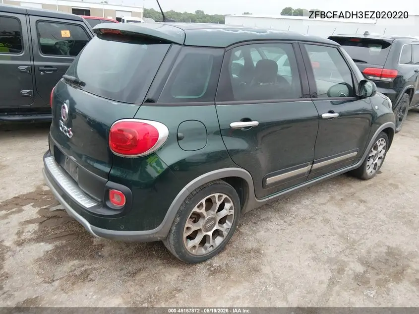 2014 Fiat 500L Trekking VIN: ZFBCFADH3EZ020220 Lot: 45167872