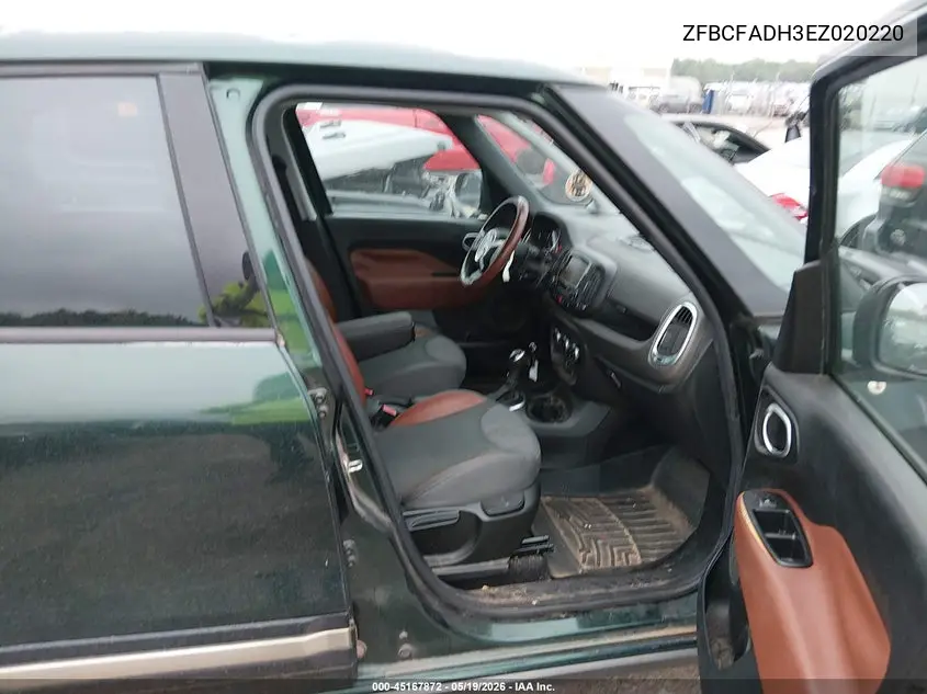 2014 Fiat 500L Trekking VIN: ZFBCFADH3EZ020220 Lot: 45167872