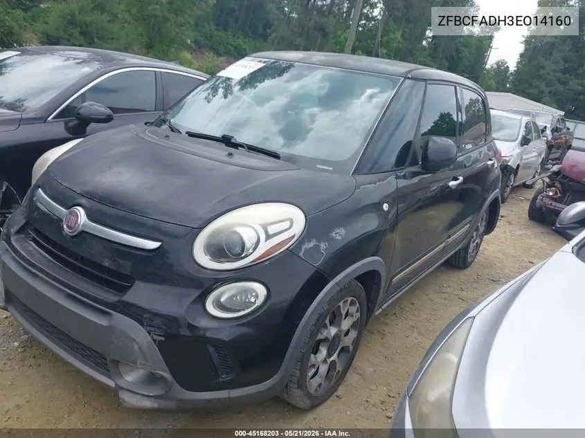 2014 Fiat 500L Trekking VIN: ZFBCFADH3EZ014160 Lot: 45168203