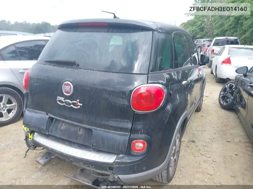 2014 Fiat 500L Trekking VIN: ZFBCFADH3EZ014160 Lot: 45168203