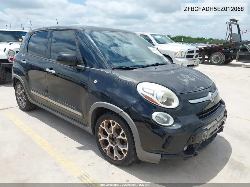 2014 Fiat 500L Trekking VIN: ZFBCFADH5EZ012068 Lot: 45180980