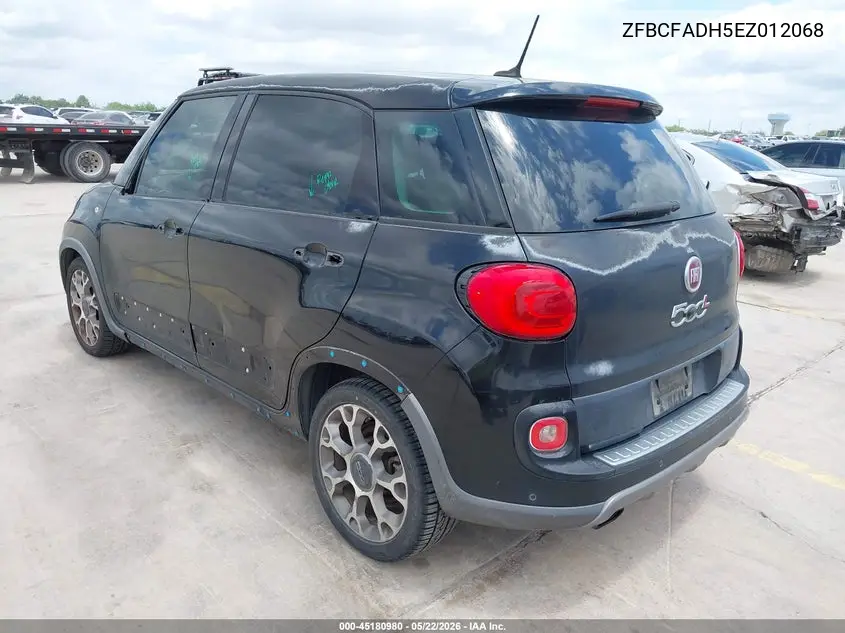 2014 Fiat 500L Trekking VIN: ZFBCFADH5EZ012068 Lot: 45180980