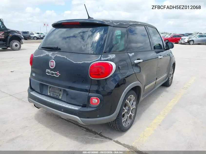 2014 Fiat 500L Trekking VIN: ZFBCFADH5EZ012068 Lot: 45180980