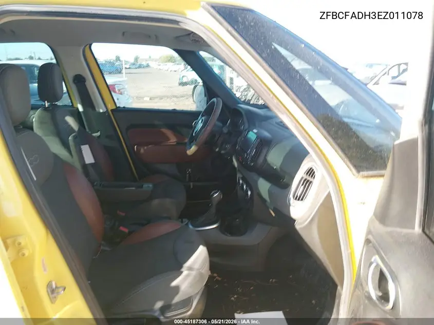 2014 Fiat 500L Trekking VIN: ZFBCFADH3EZ011078 Lot: 45187306