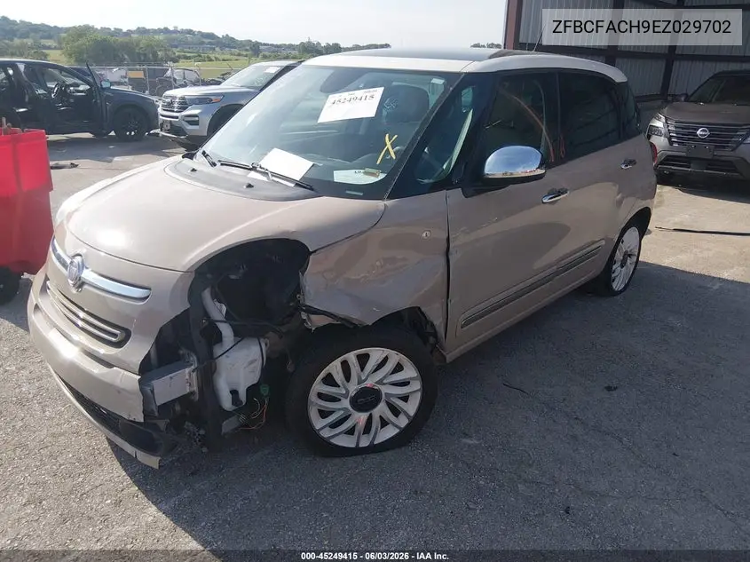 2014 Fiat 500L Lounge VIN: ZFBCFACH9EZ029702 Lot: 45249415