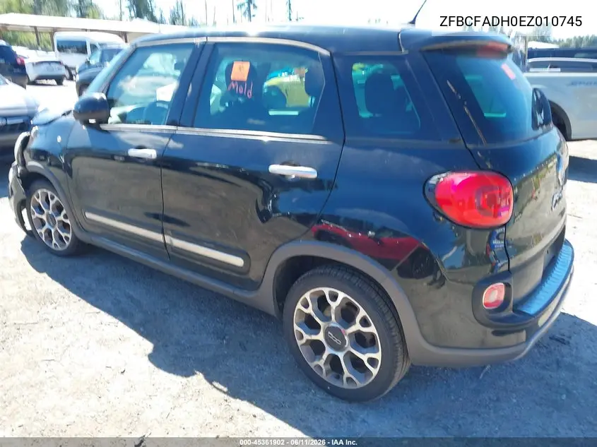 2014 Fiat 500L Trekking VIN: ZFBCFADH0EZ010745 Lot: 45361902
