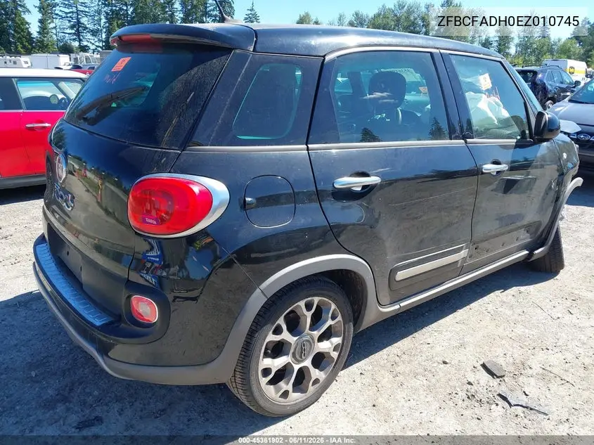 2014 Fiat 500L Trekking VIN: ZFBCFADH0EZ010745 Lot: 45361902