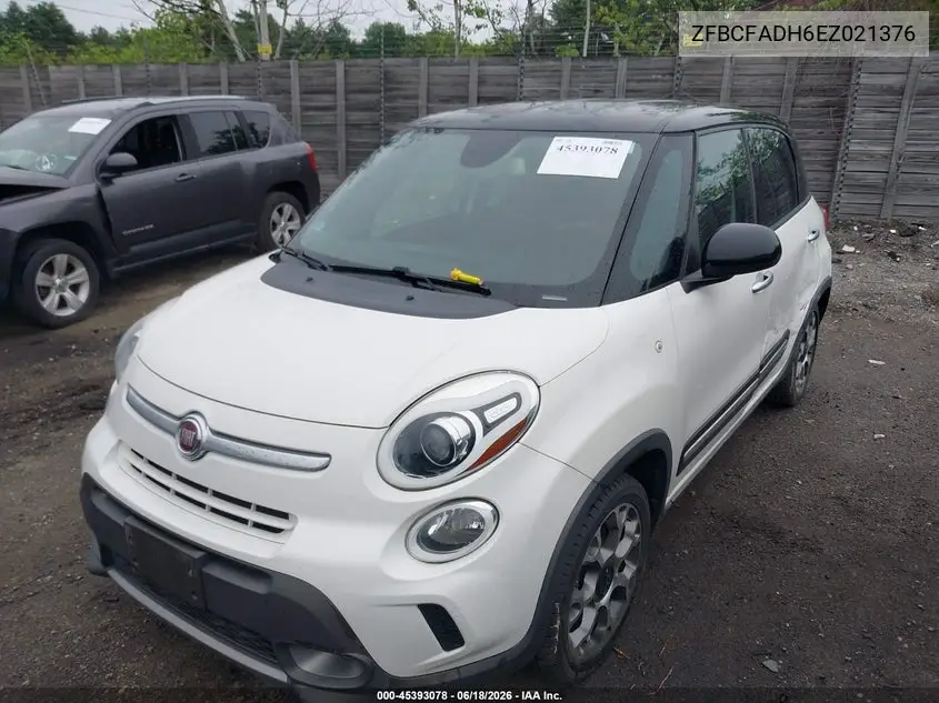 2014 Fiat 500L Trekking VIN: ZFBCFADH6EZ021376 Lot: 45393078