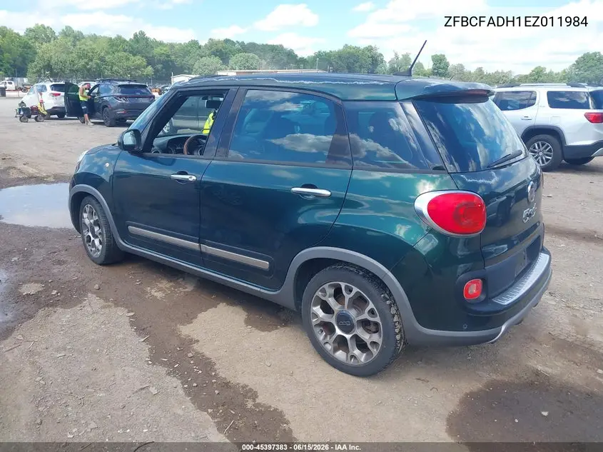 2014 Fiat 500L Trekking VIN: ZFBCFADH1EZ011984 Lot: 45397383