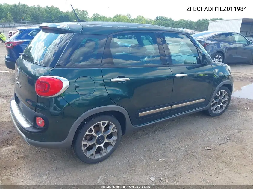 2014 Fiat 500L Trekking VIN: ZFBCFADH1EZ011984 Lot: 45397383