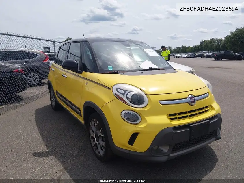 2014 Fiat 500L Trekking VIN: ZFBCFADH4EZ023594 Lot: 45431915