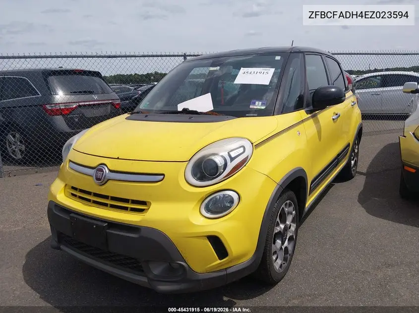 2014 Fiat 500L Trekking VIN: ZFBCFADH4EZ023594 Lot: 45431915