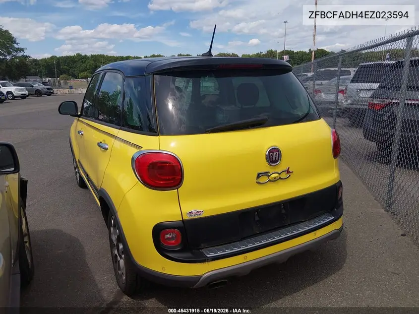 2014 Fiat 500L Trekking VIN: ZFBCFADH4EZ023594 Lot: 45431915