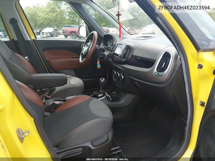 2014 Fiat 500L Trekking VIN: ZFBCFADH4EZ023594 Lot: 45431915